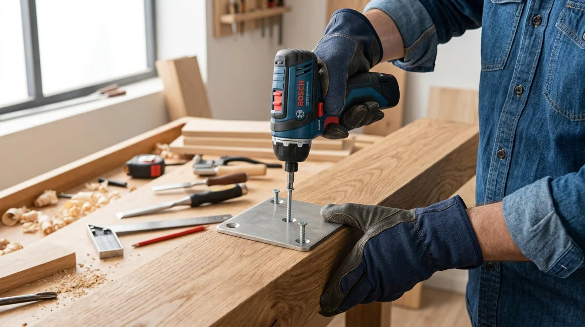 comment fixer des pieds de table en bois