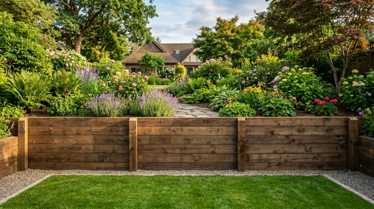 comment faire un mur de soutènement en bois